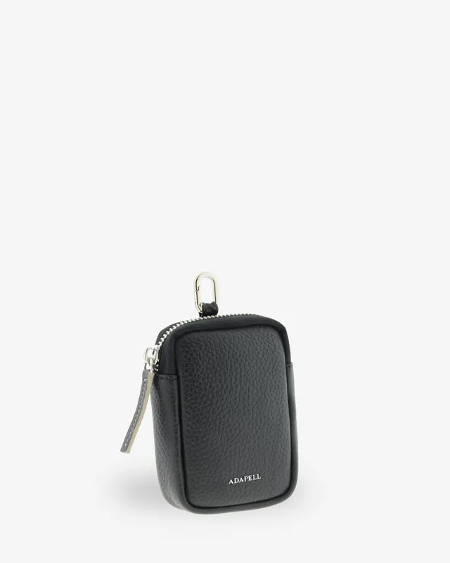 Adapell Nexo 8096 portamonete pelle nero RFID portachiavi