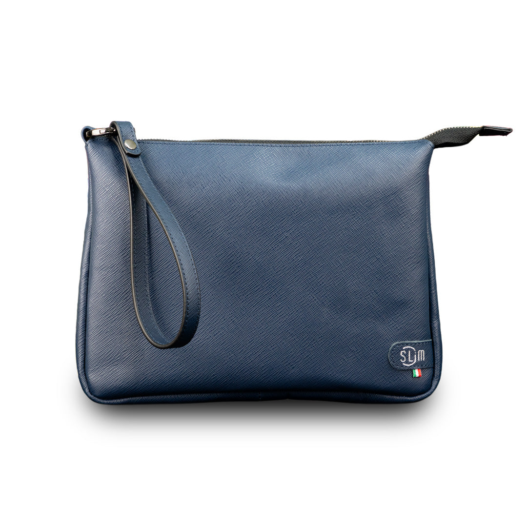 SLim Pochette Max Pochette Pelle 25x19 Made in Italy
