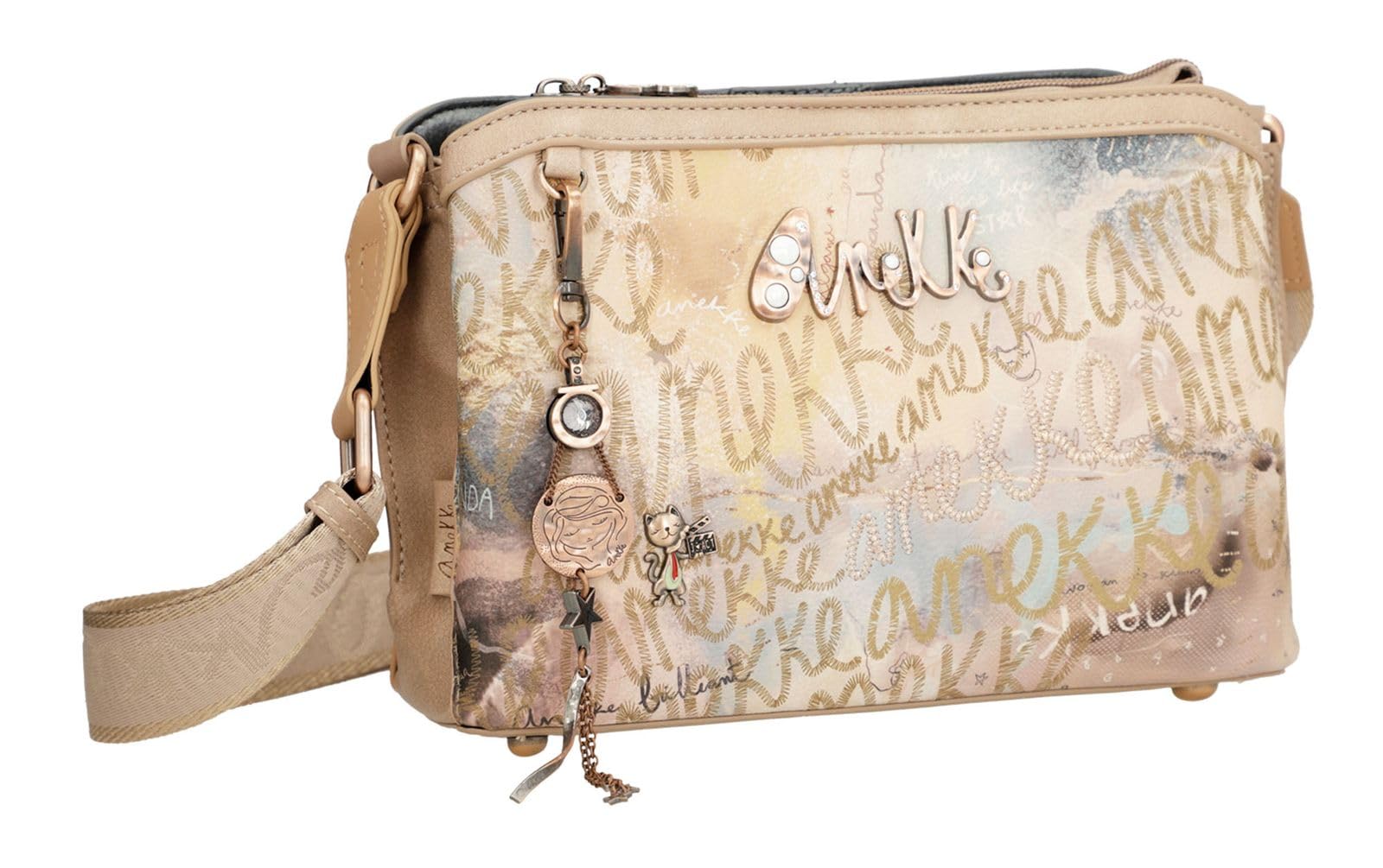 Anekke Dreamverse Stars borsa a tracolla media ecopelle