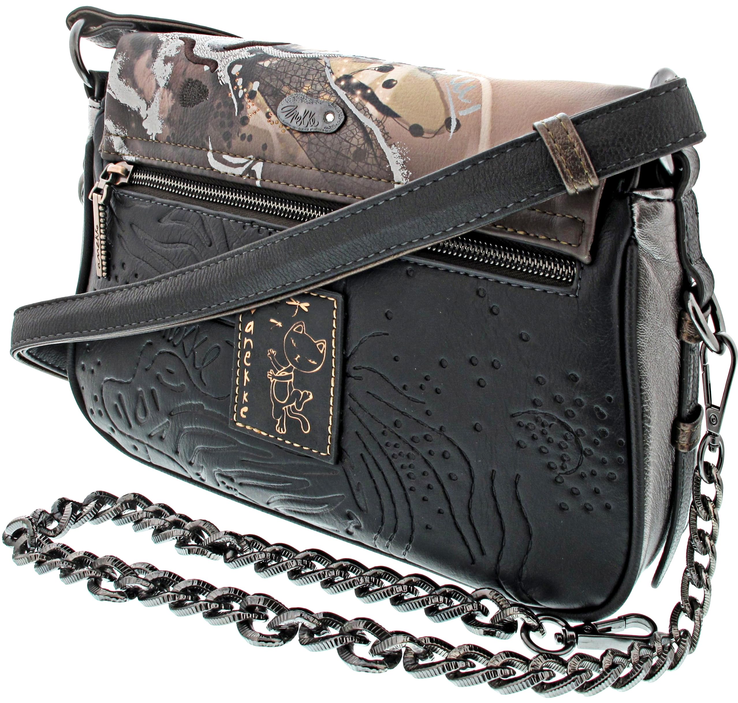Anekke Auralis Wings Tracolla Patta 24 cm Pelle