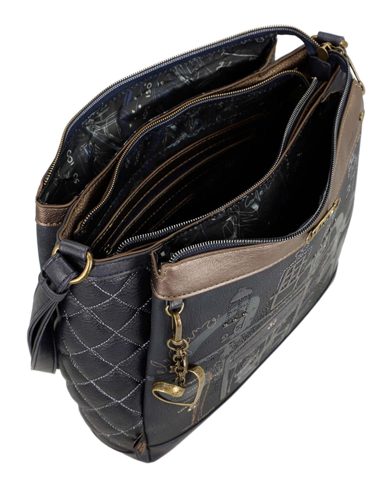 Anekke Boutique tracolla borsa a tracolla stampa elegante