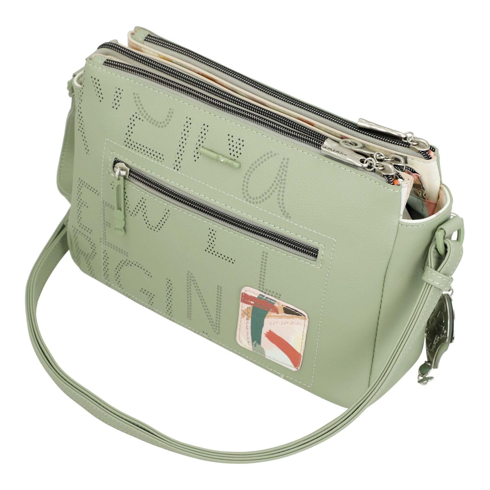 Anekke Original Alma borsa tracolla stampata 3 scomparti