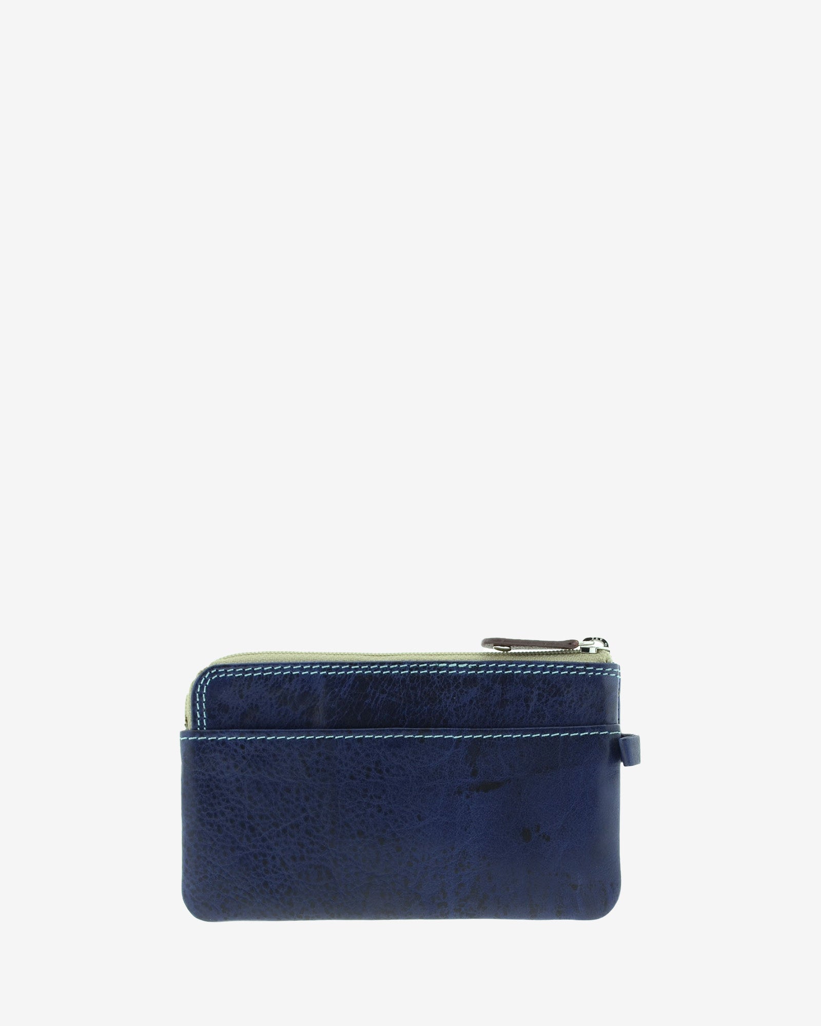 Adapell Basicos 8053-V portamonete pelle marrone doppia zip