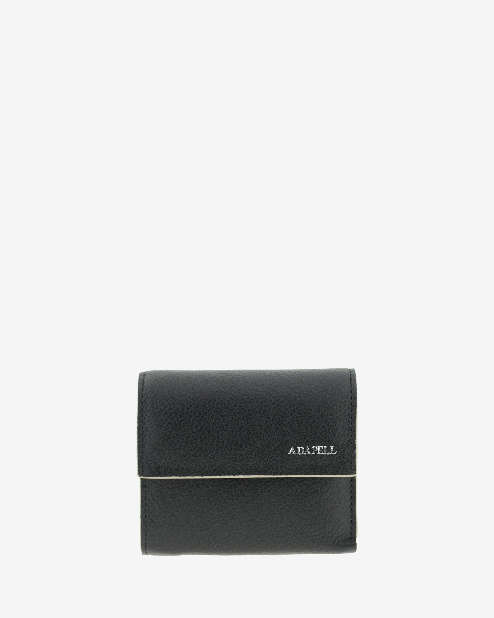 Adapell Essenza 8080 portafoglio piccolo pelle nero RFID