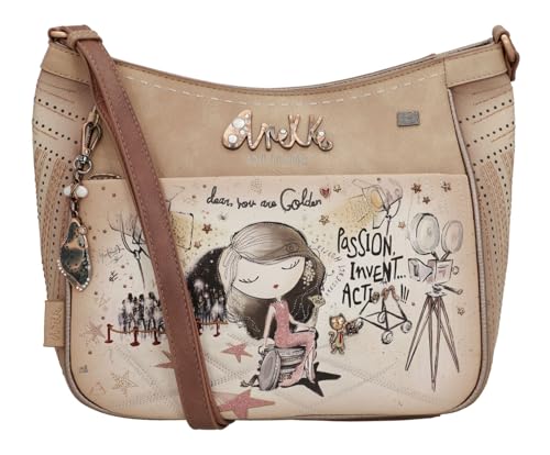 Anekke Hollywood borsa tracolla grande blu navy 29x27cm