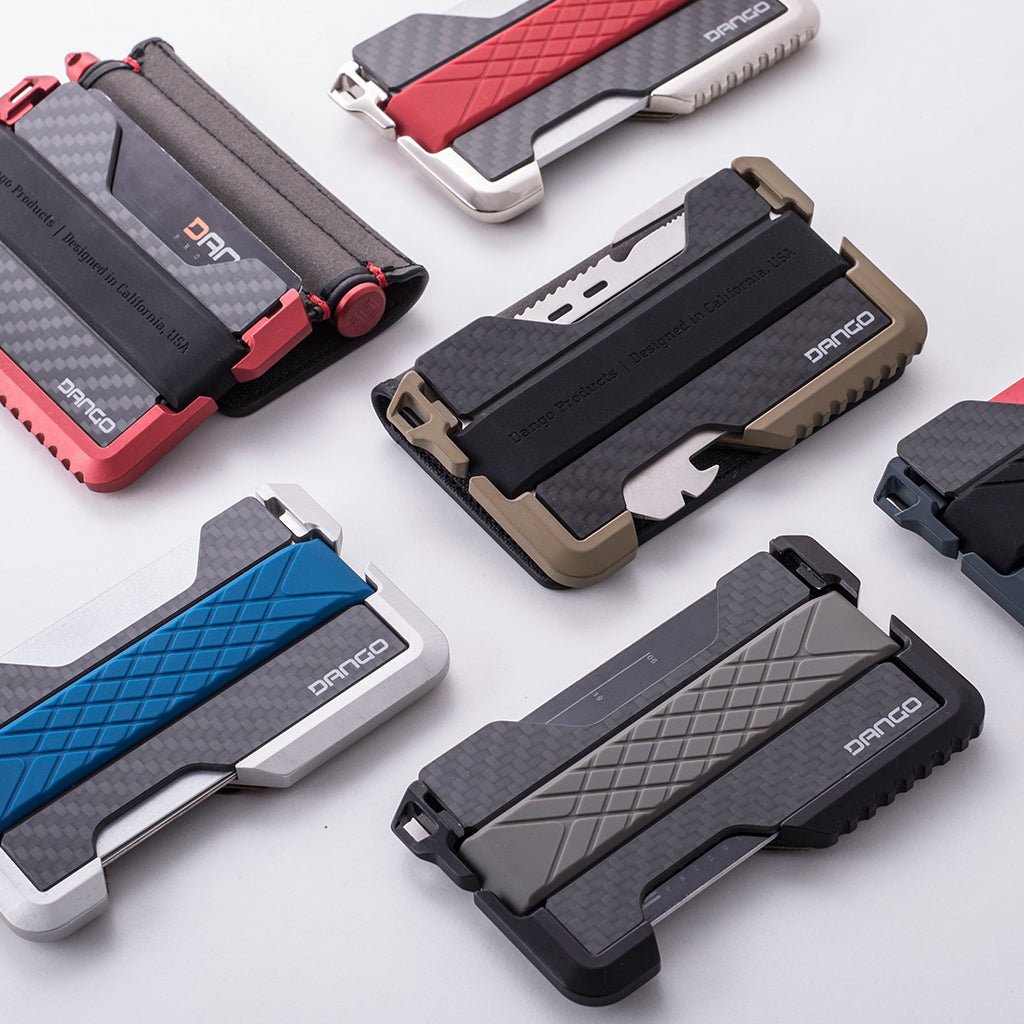 Dango D/T-Series Backplate Carbonio RFID Nera Portafoglio
