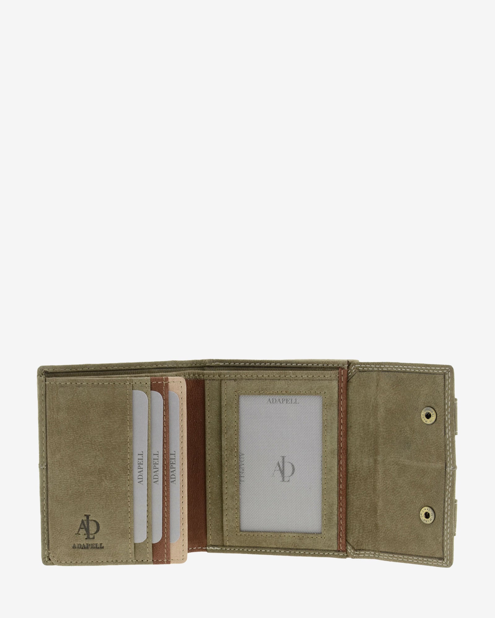 Adapell Shima 4219 portafoglio pelle oliva RFID 9 carte