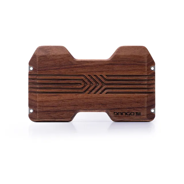 Dango A-Series placca portafoglio legno noce RFID
