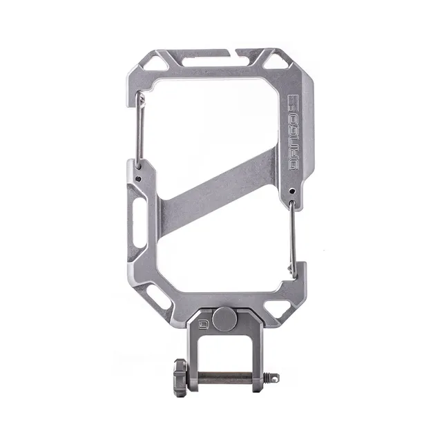 Dango Carabiner XL & Shackle Moschettone Satin Silver Alluminio