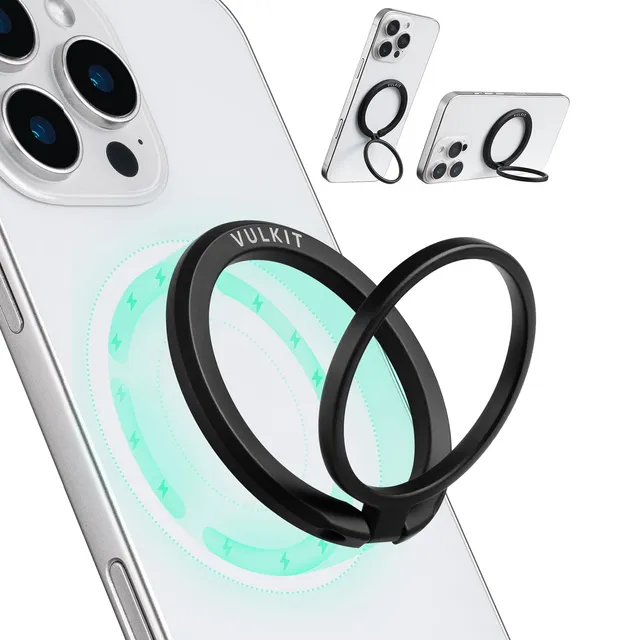 VULKIT Tech VPA120 anello telefono nero MagSafe 360°