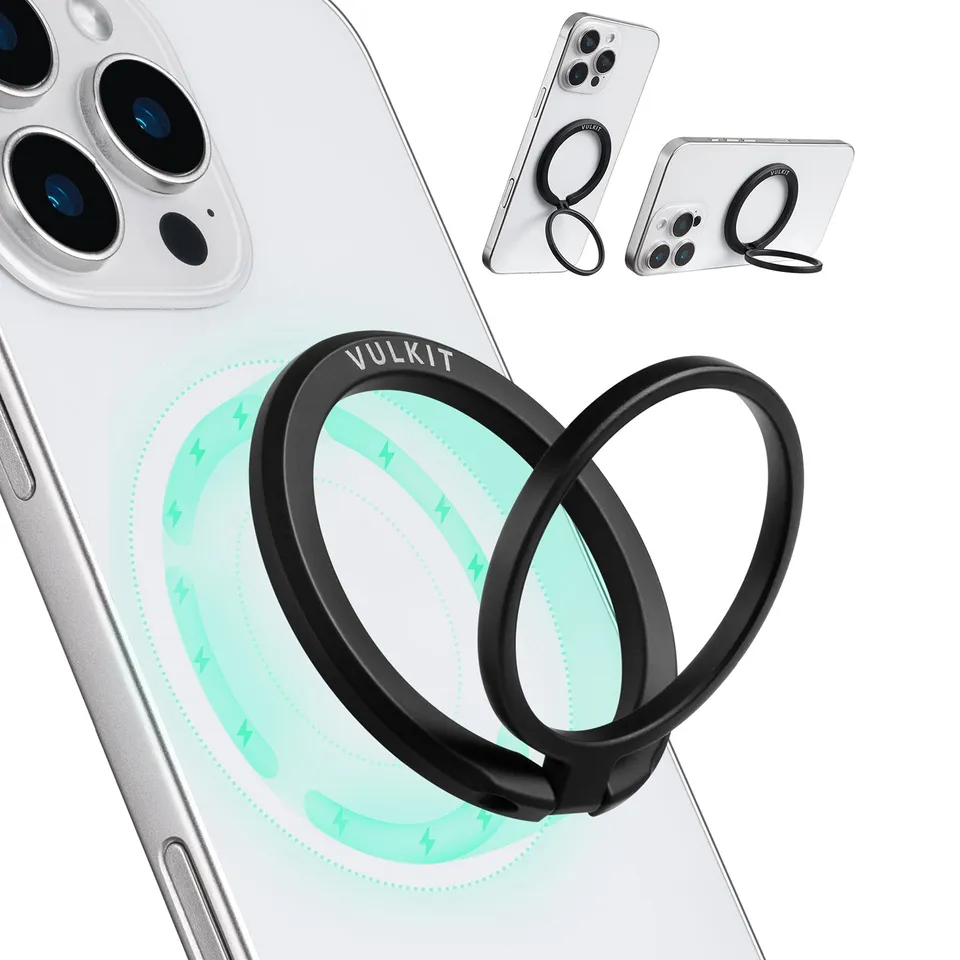 VULKIT Tech VPA120 anello telefono nero MagSafe 360°