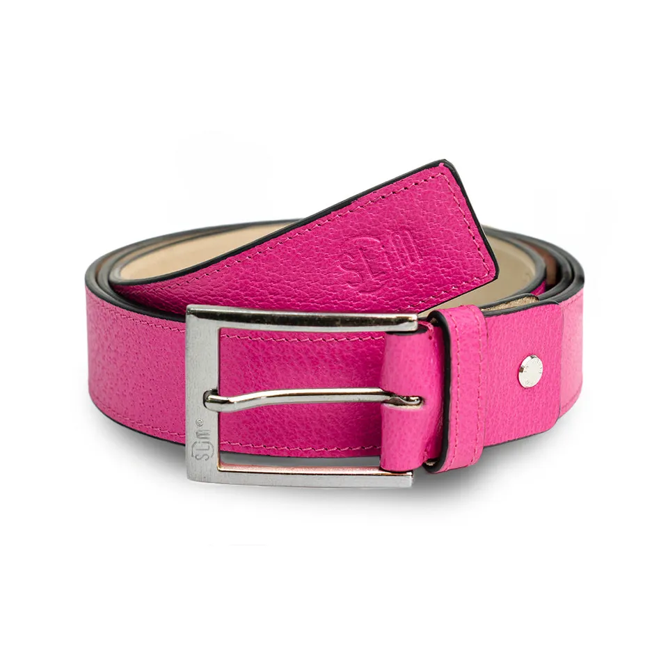 SLim Cinture Cintura Cinghialino Fucsia 35mm