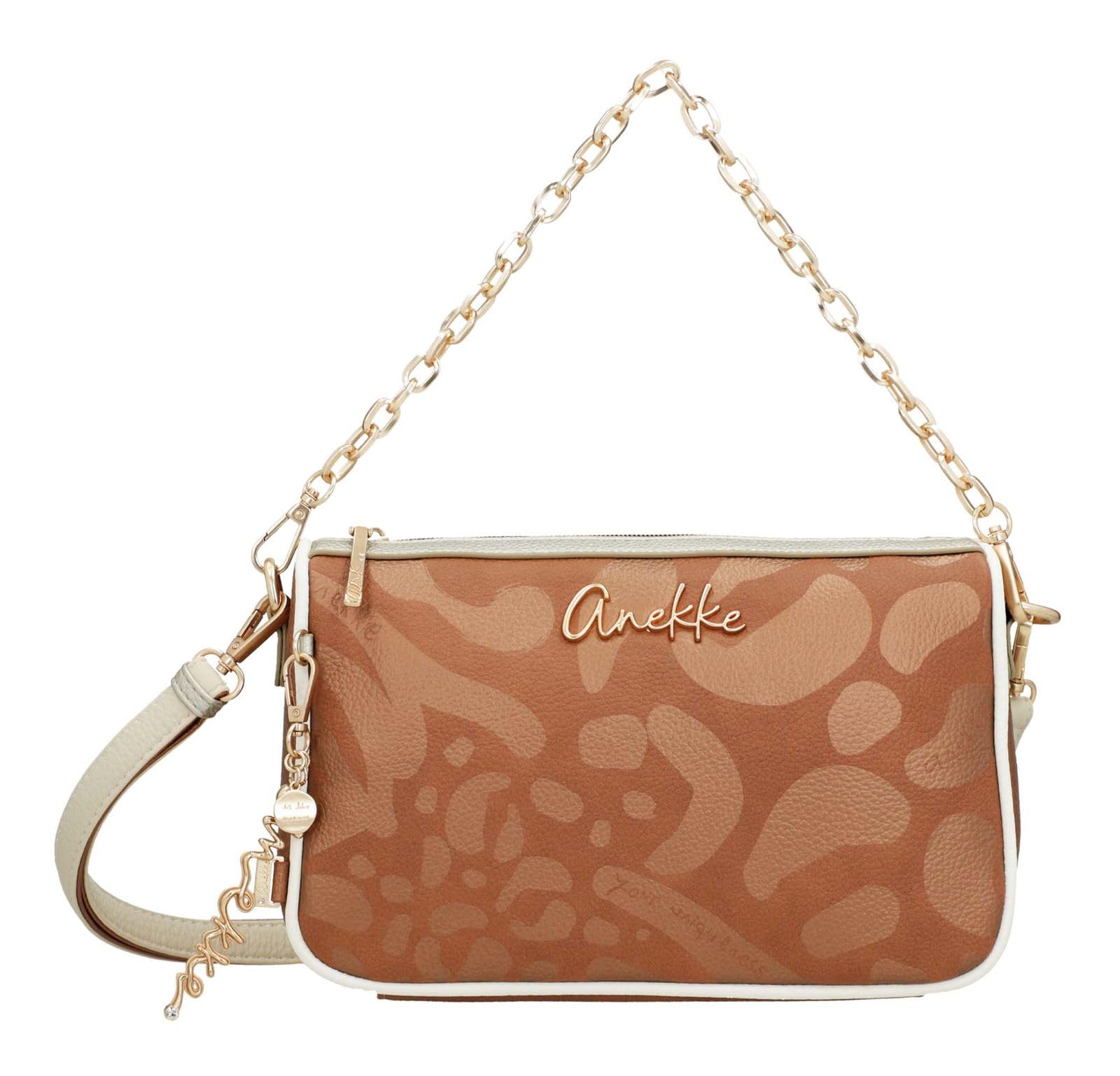 Anekke Essentials Borsa a Tracolla Corallo con Stampa