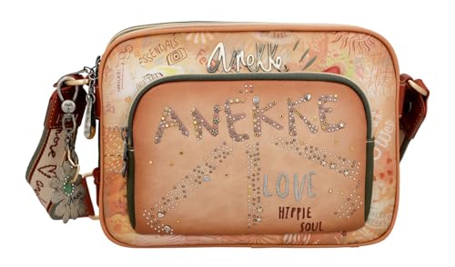 Anekke Bloom borsa a tracolla 3 scomparti ecopelle 26x19