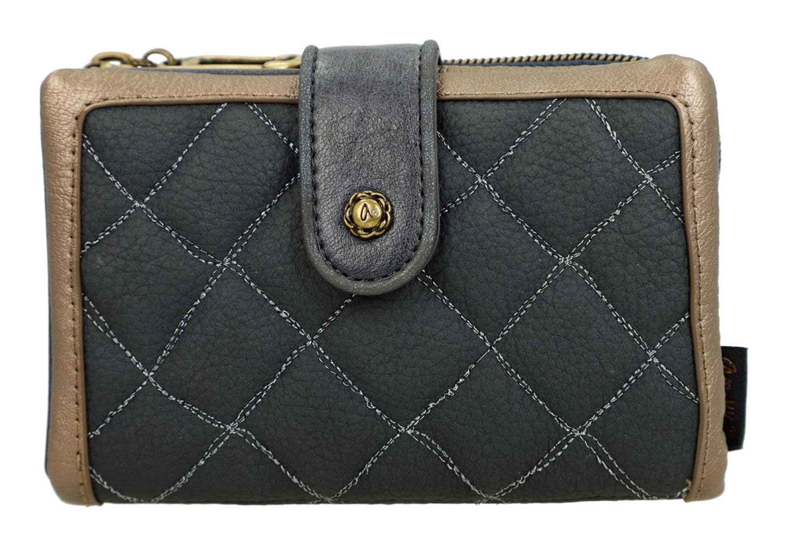 Anekke Boutique portafoglio medio RFID donna flessibile