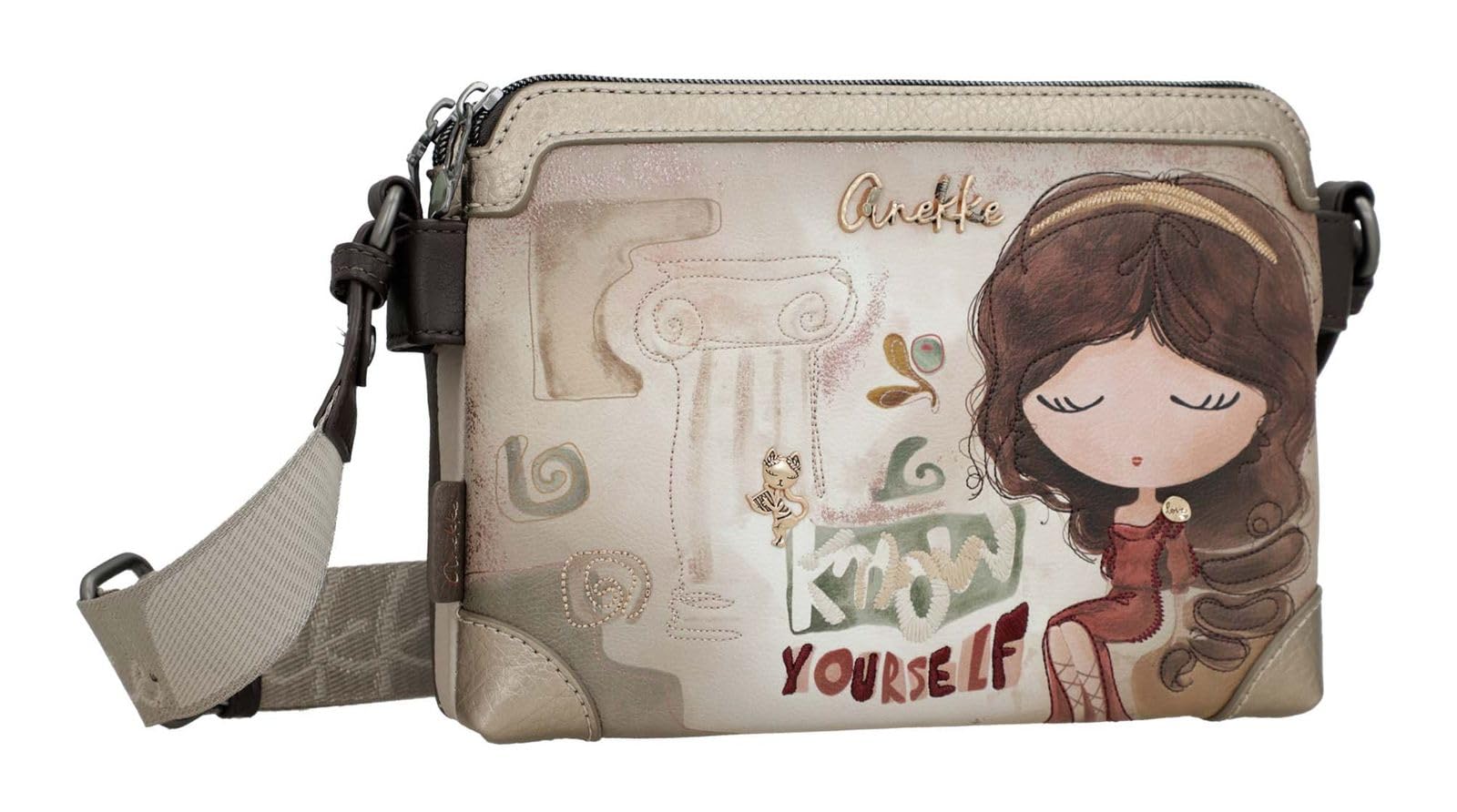 Anekke Muse Borsa Tracolla 3 Scomparti Donna Grecia