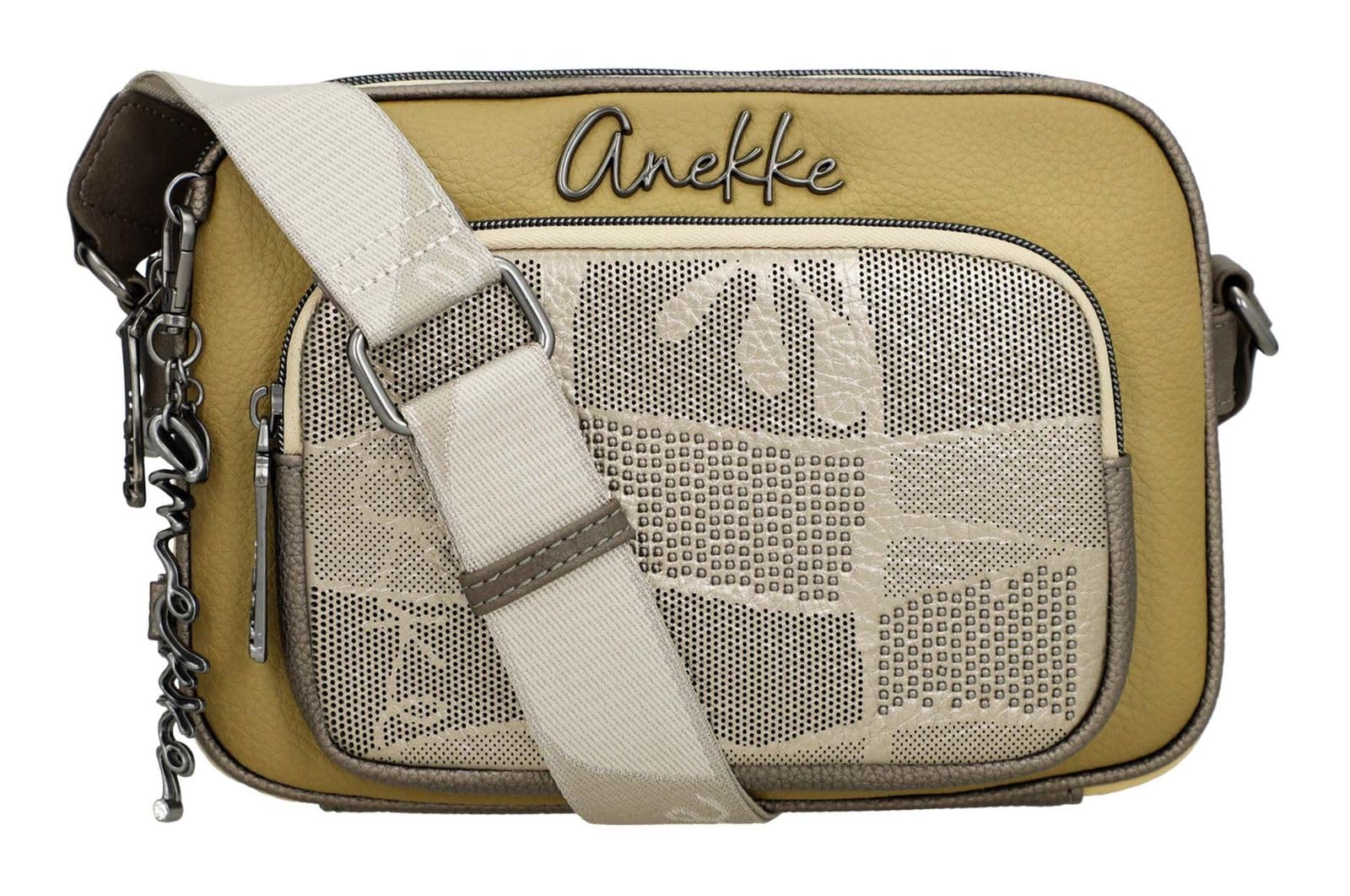 Anekke Branch Borsa a Tracolla Verde Oliva Foglie