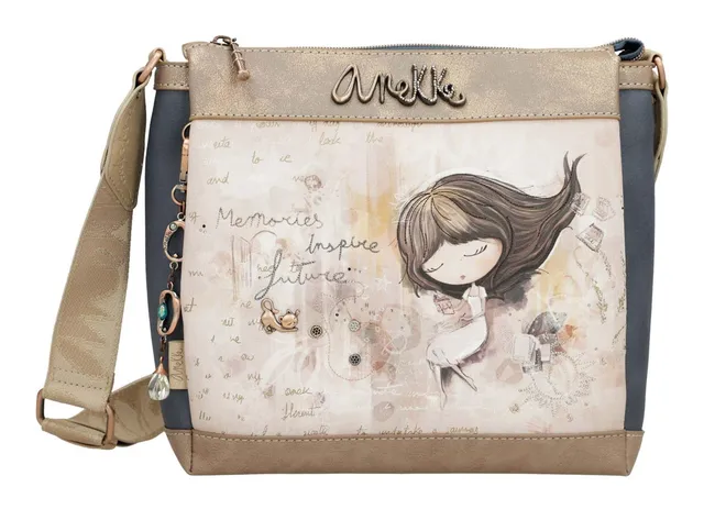ANEKKE Memories borsa tracolla 3 scomparti 27x25x8