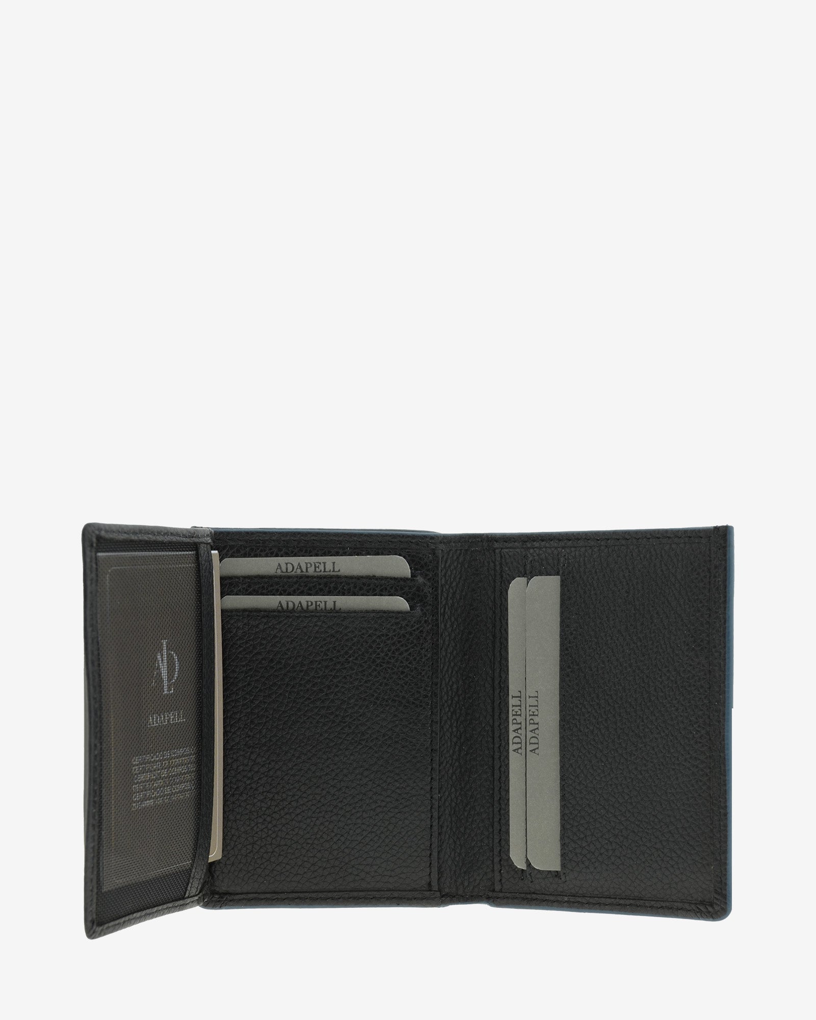 Adapell Urban 1660 portafoglio uomo pelle nero 4 carte RFID