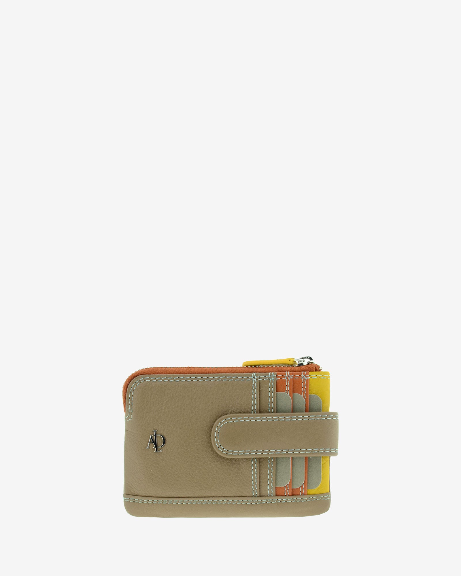 Adapell Asimetric 8036-C portamonete pelle topo doppia zip