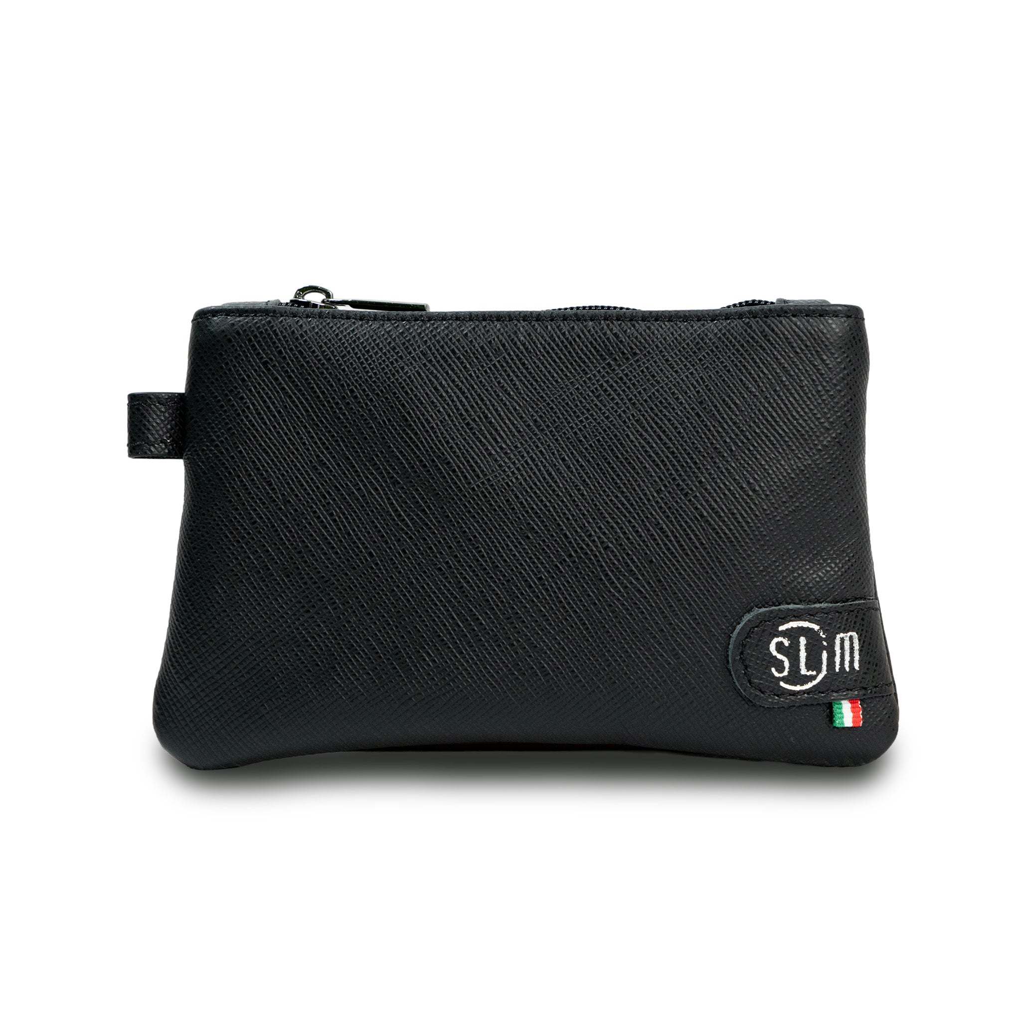 SLim Mini Pochette Pelle Saffiano Nero Bustina