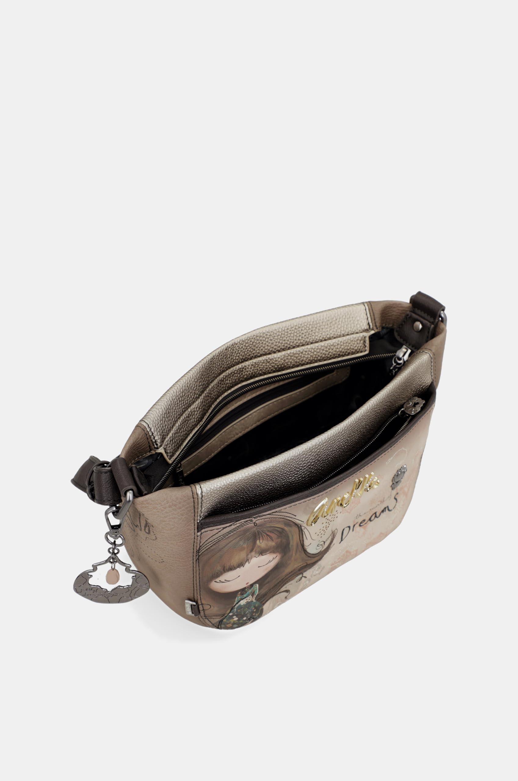 Anekke Real Tracolla Donna 27x18x9 cm con Cerniera