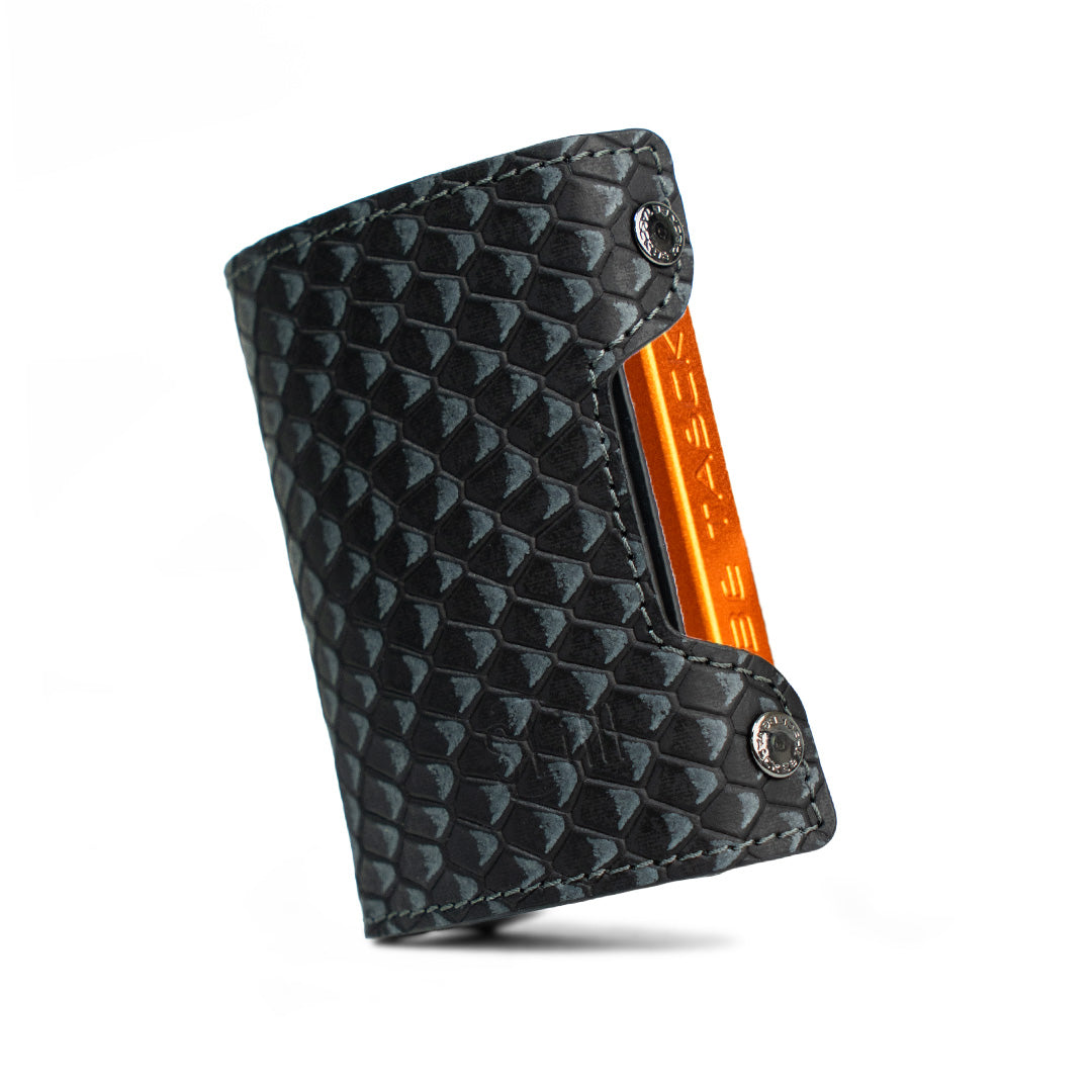 SLim Be Tasck portafoglio pelle stampa Squalo Blu