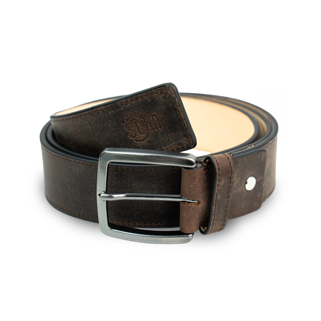 SLim Cinture Cintura Crazy Dark Brown 40mm Taglia 85