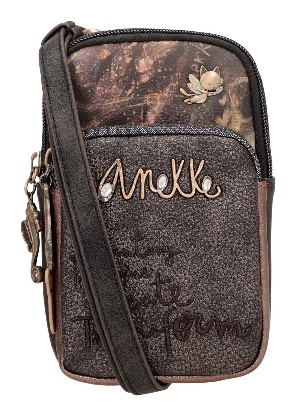 Anekke Branch Land tracolla mini marrone 12x19x5 cm