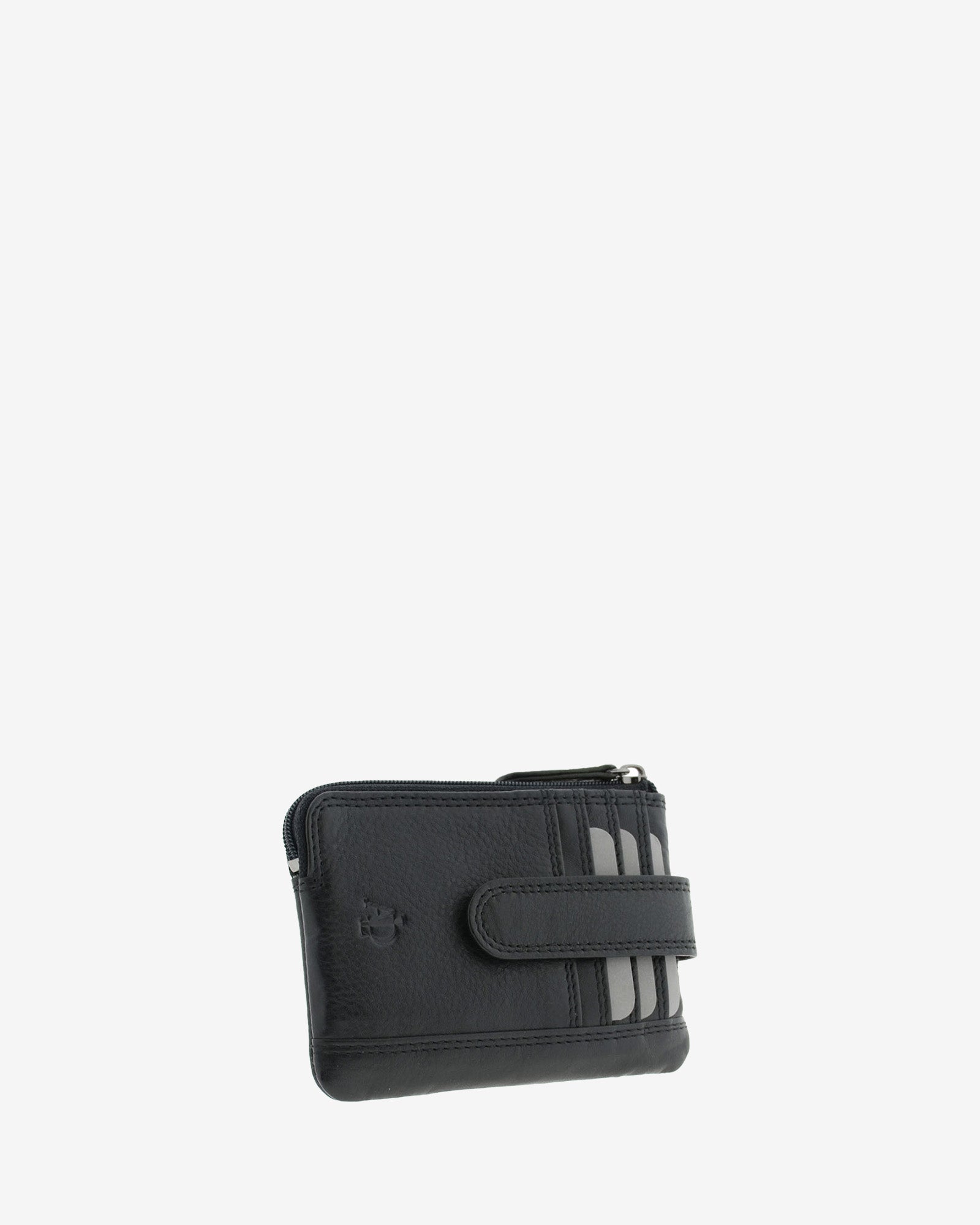 Adapell Básicos 8036 Portamonete Nero Doppia Zip