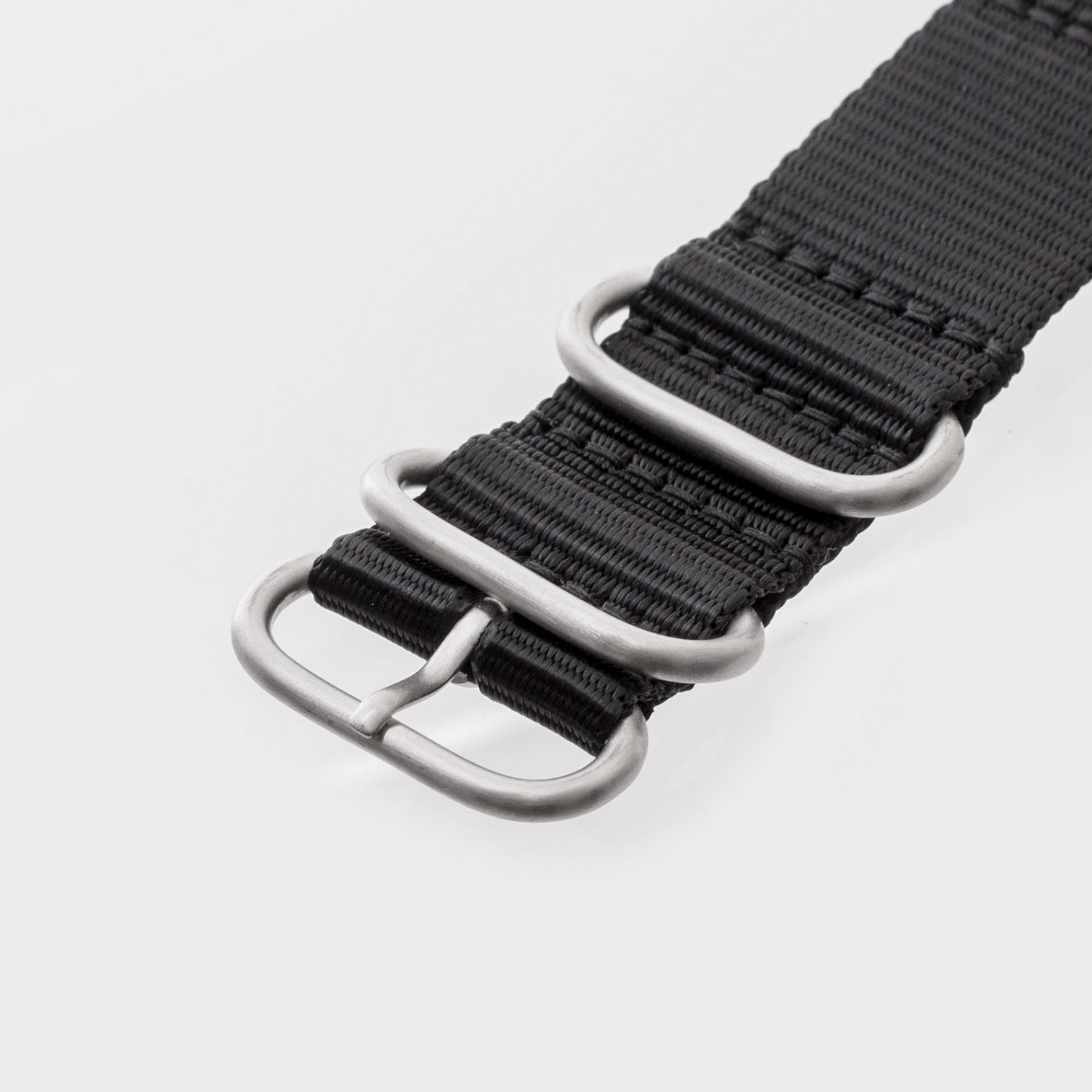 Dango cinturino orologio nylon due pezzi nero 22mm