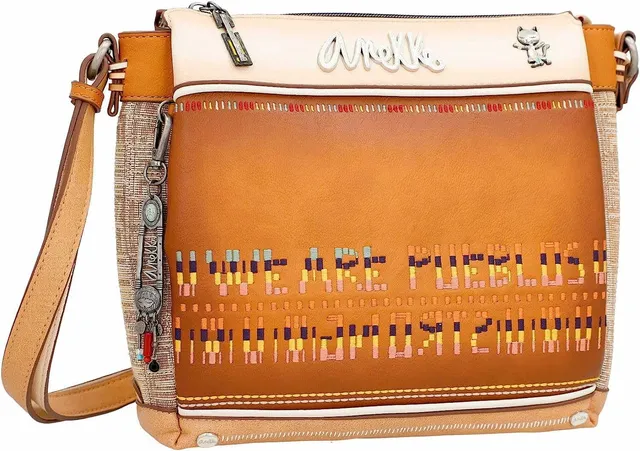 Anekke Menire tracolla donna 25x24x7 multicolore 3 scomparti