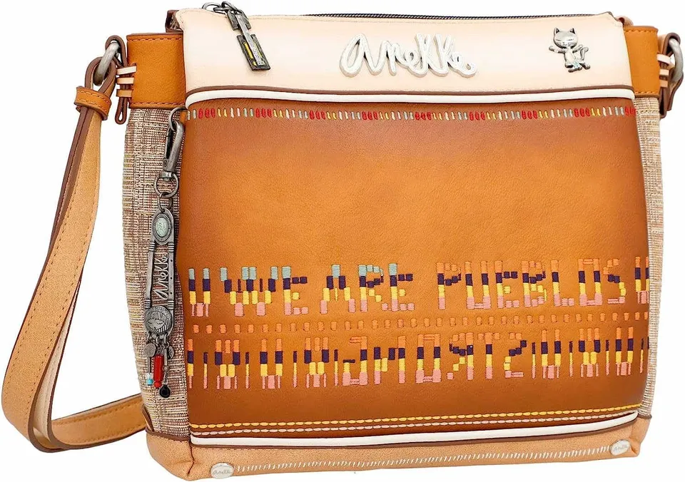 Anekke Menire tracolla donna 25x24x7 multicolore 3 scomparti