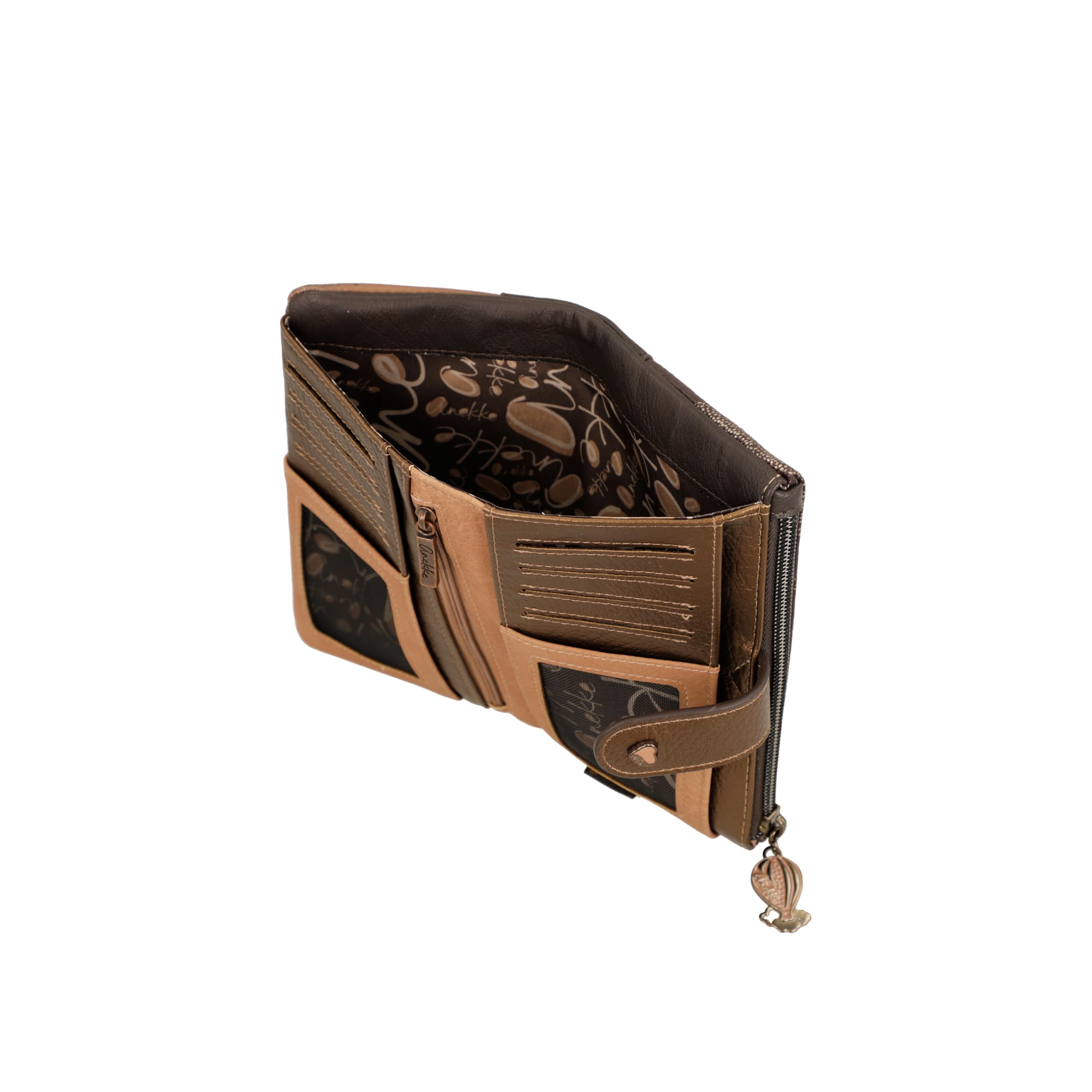 Anekke Odyssey Portafoglio Medio RFID Voyage con Monete