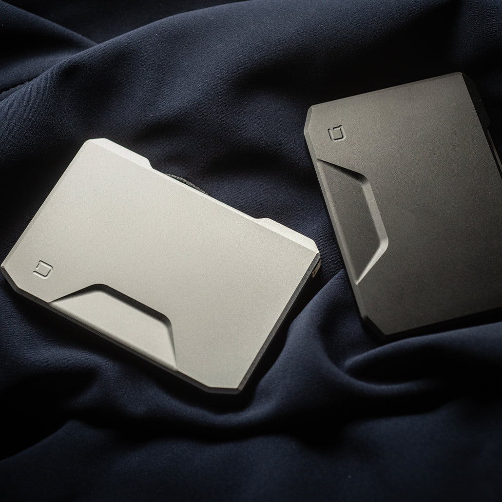 Dango SK1 Slide Kick Portafoglio Alluminio Satin Silver RFID