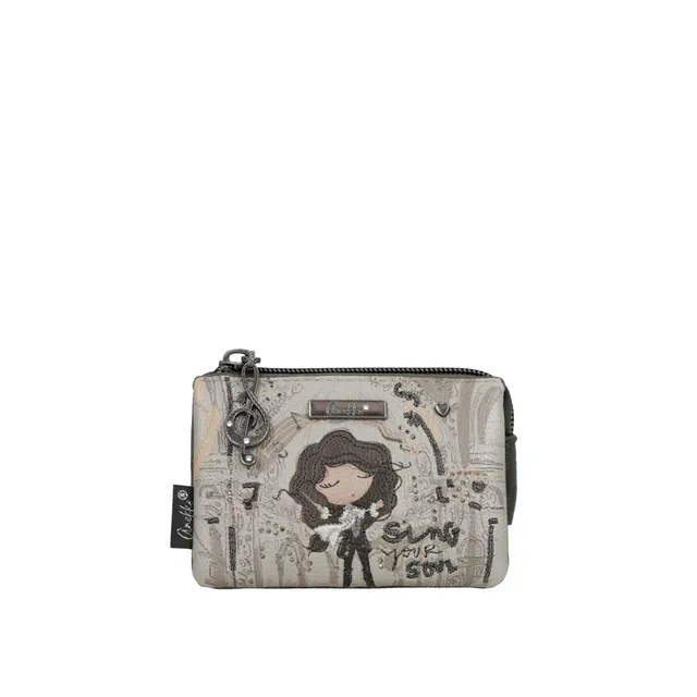 Anekke Orchestra Portachiavi 3 Scomparti Grigio 12 cm