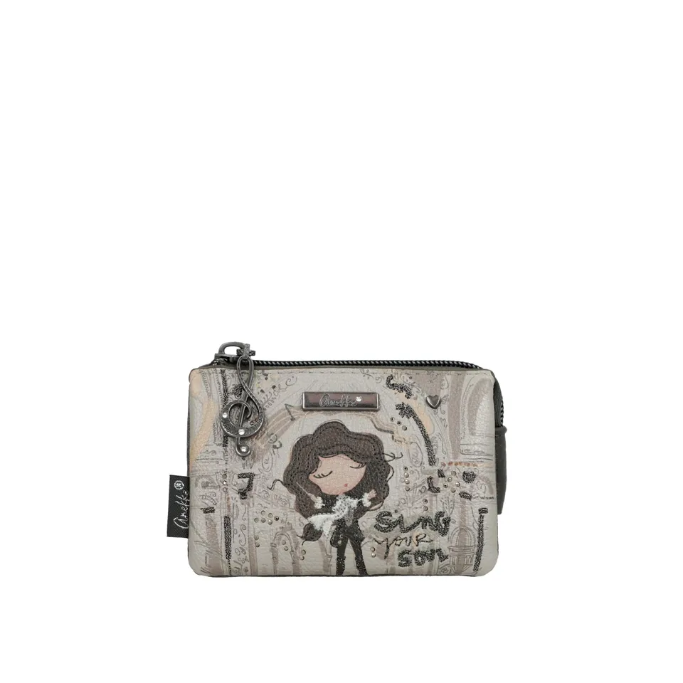 Anekke Orchestra Portachiavi 3 Scomparti Grigio 12 cm