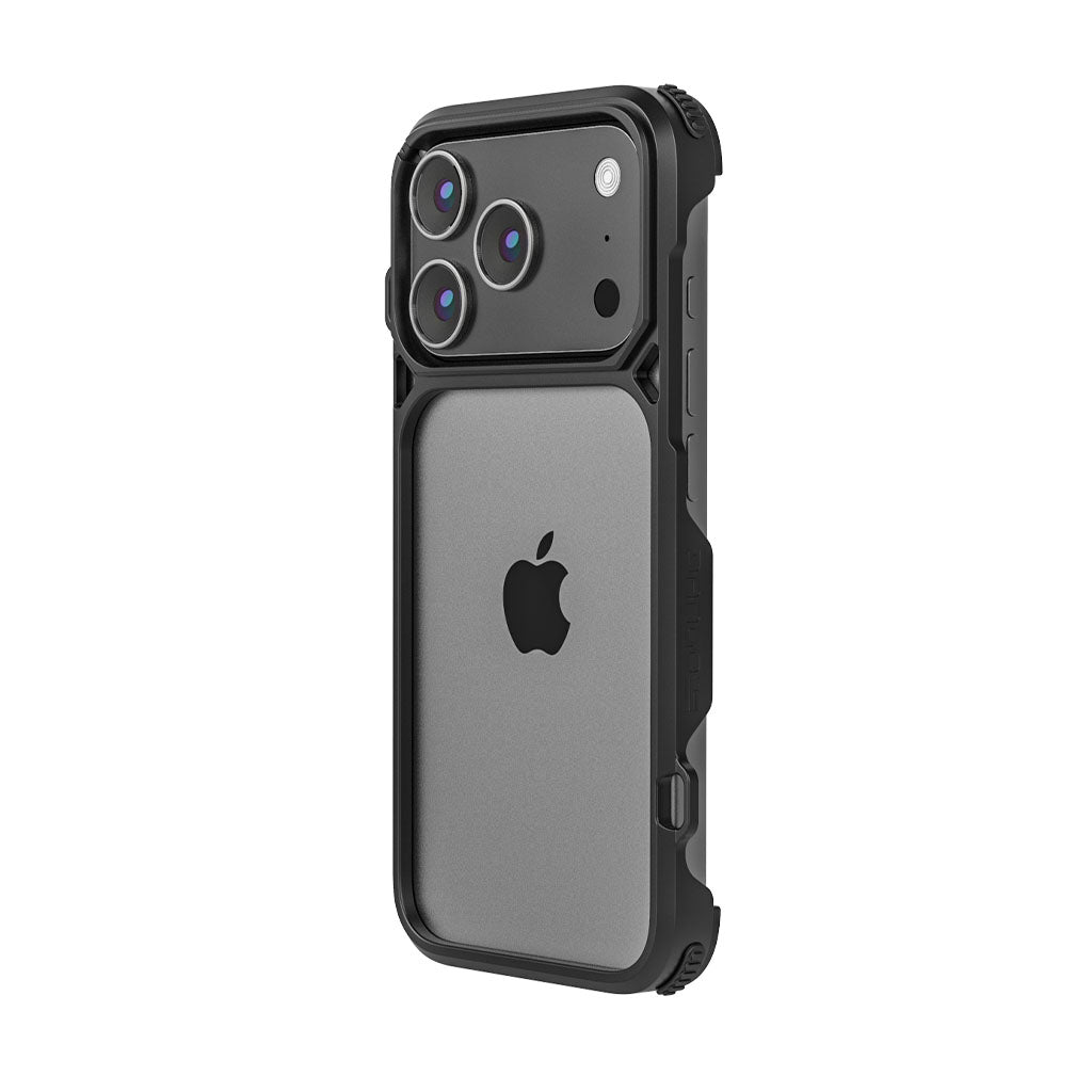 Dango Adapt Covert Case iPhone 17 Pro custodia Satin Silver alluminio