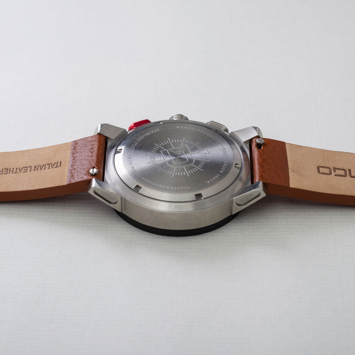 Dango CR-01 orologio cronografo pelle marrone