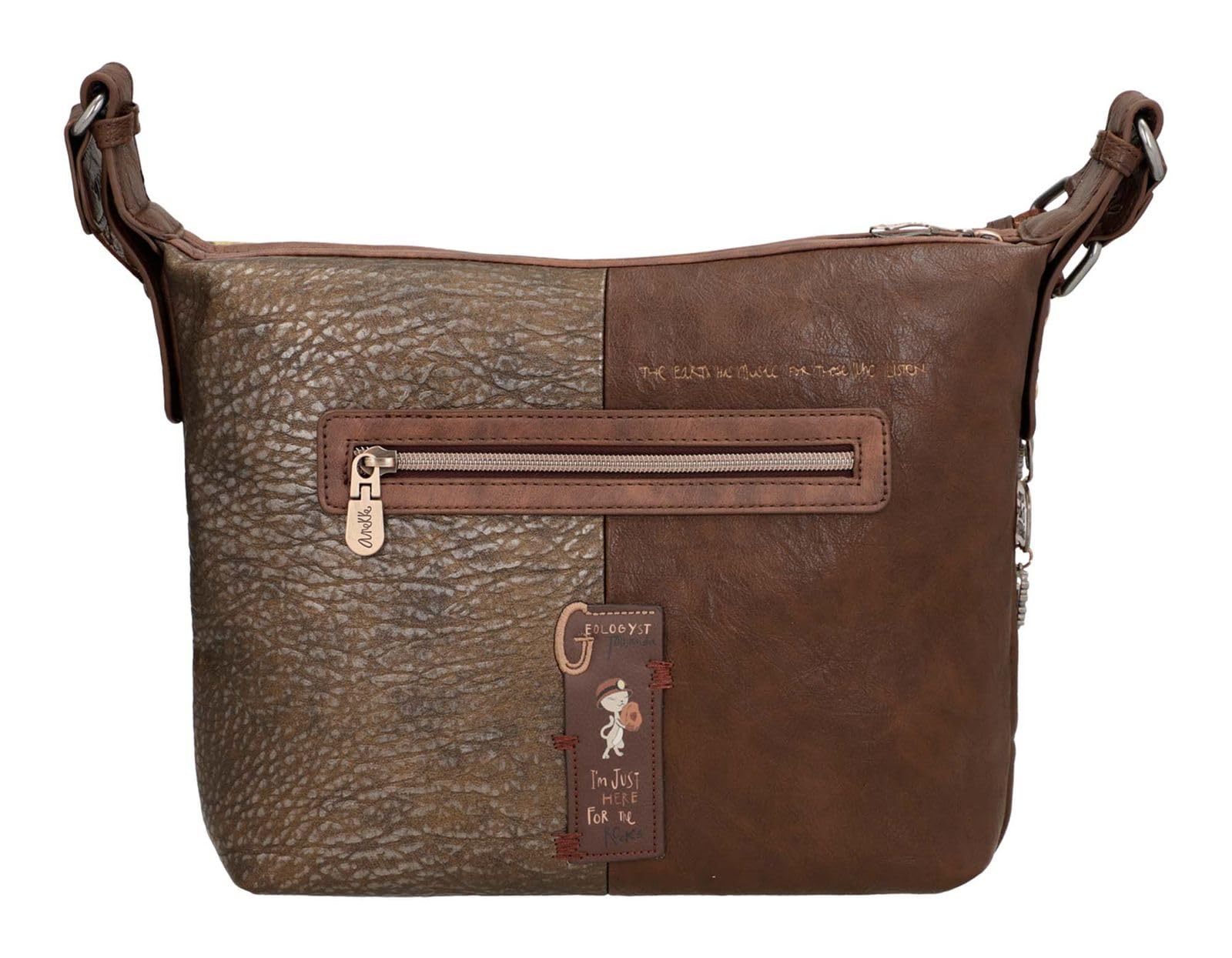 Anekke Outer borsa a tracolla grande ecopelle 27x24x10