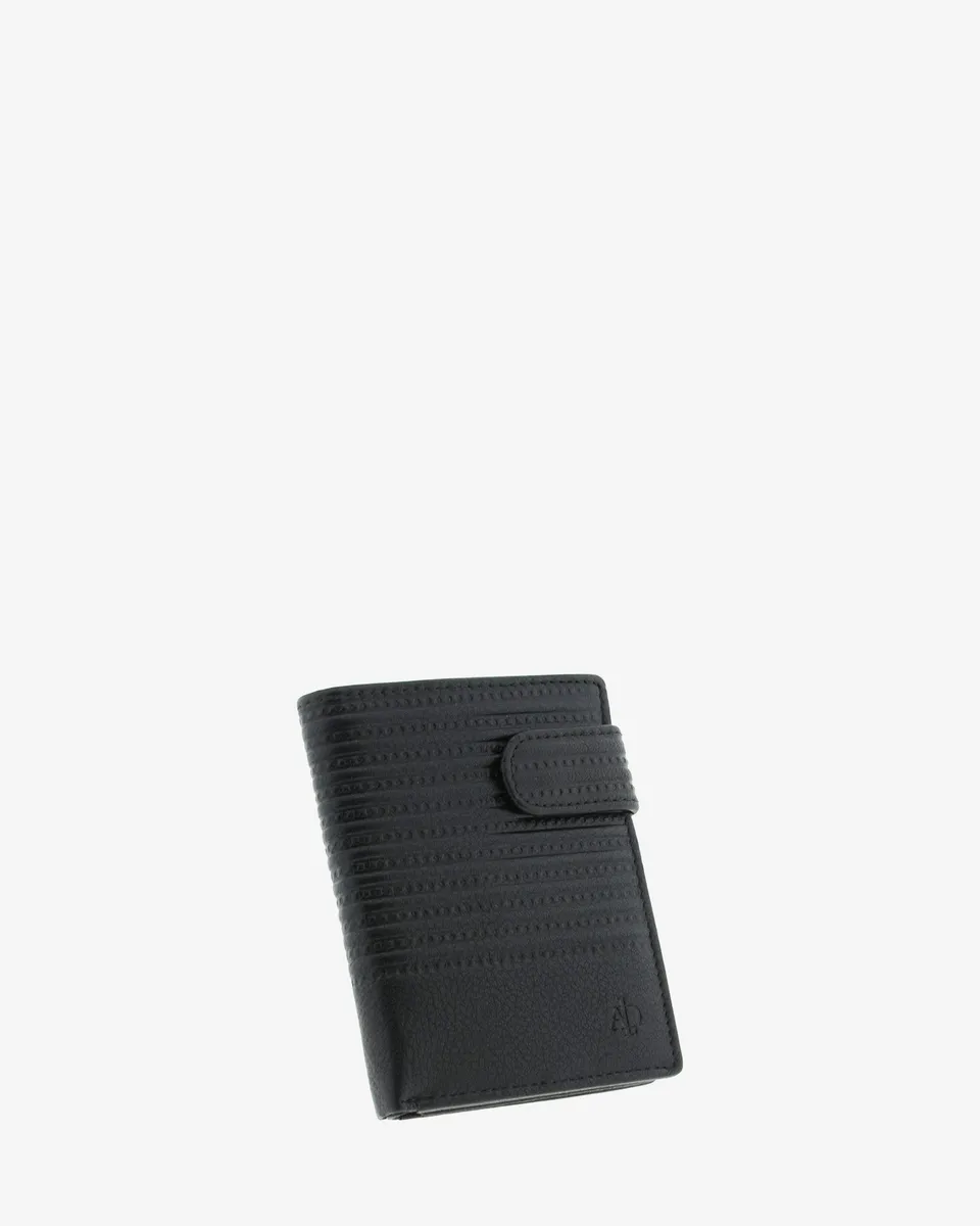 Adapell Race 1650 portafoglio uomo pelle nero slim