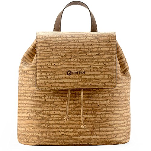 Corkor Bags zaino sughero marrone vegan tracolla