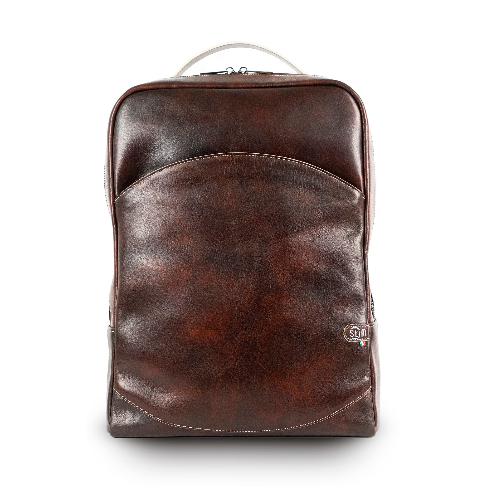 SLim Zaino SLim Zaino Pelle Vegetale Marrone 19L