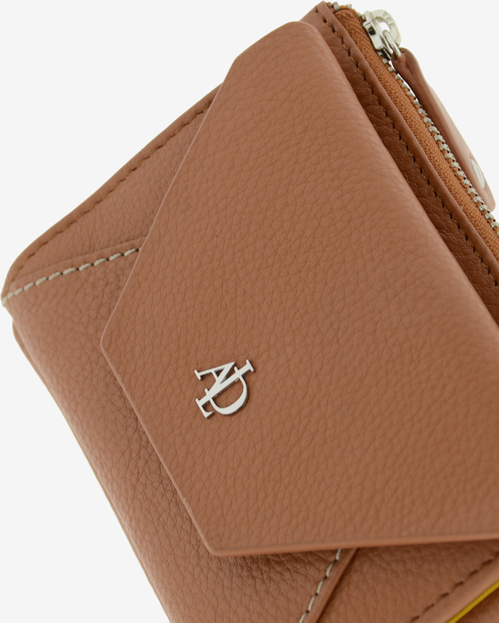 Adapell Lettera 4237 portafoglio piccolo donna Marrone 6 carte