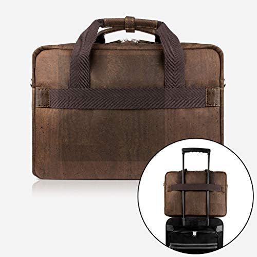 Corkor Bags organizer tracolla sughero marrone scuro