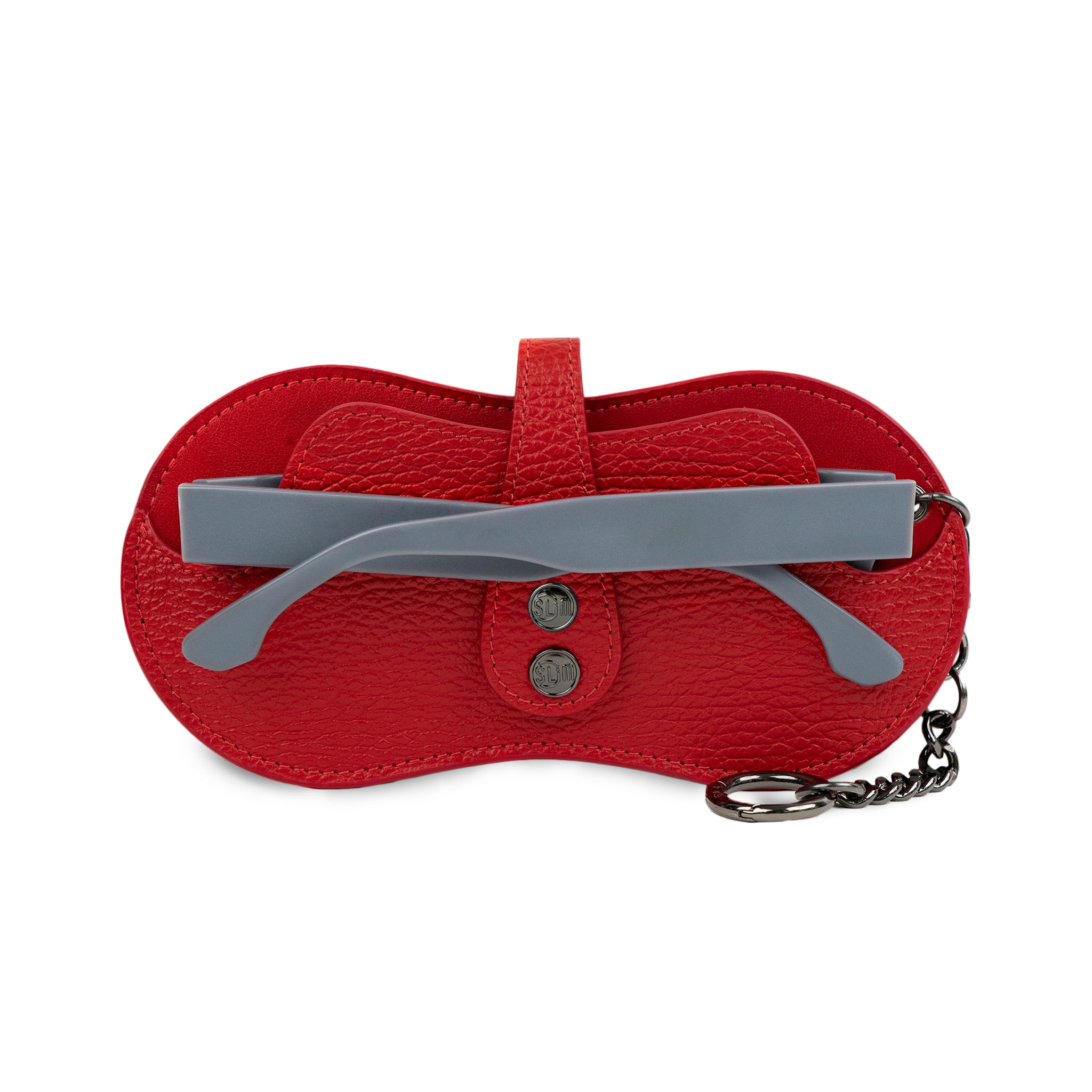 SLim Vision Rosso portaocchiali pelle bottalato