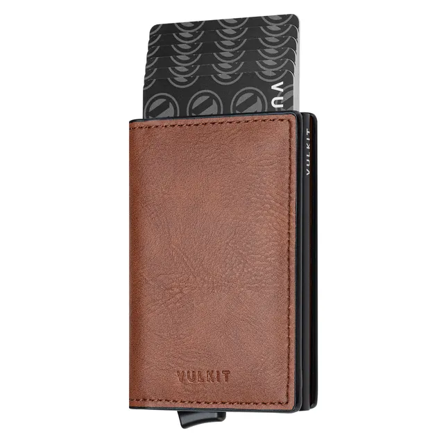 VULKIT VC200 Black Portafoglio Carte Slim RFID