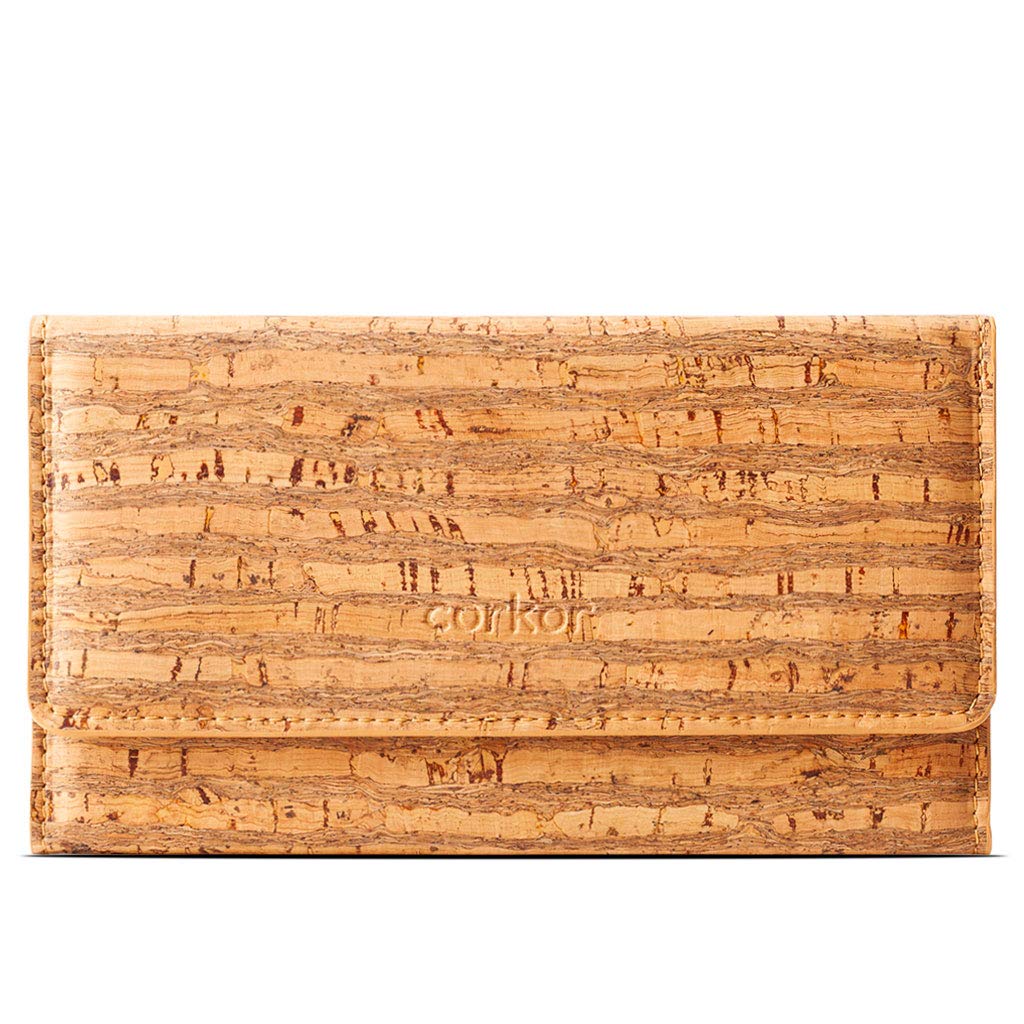 Corkor Wallets Portafoglio Marrone 12 Carte RFID