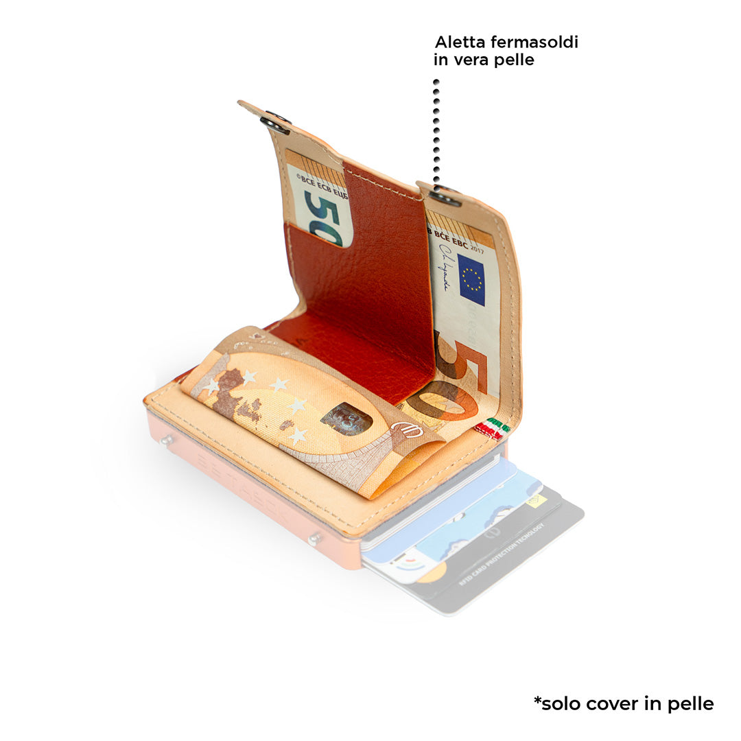 Cover Pelle Be Tasck cover pelle arancio concia vegetale