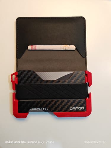 Dango D01 R-Spec portafoglio alluminio nero RFID 12 carte